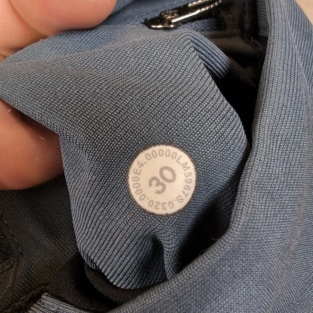 Lululemon ABC Pant Slim Mens 30x27 Blue Warpstreme‎ Performance Trousers